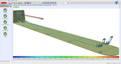 Display fire monitoring areas with ship levels